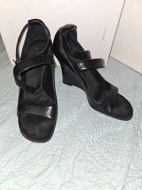 Black Wedge Sandals - Calvin Klein